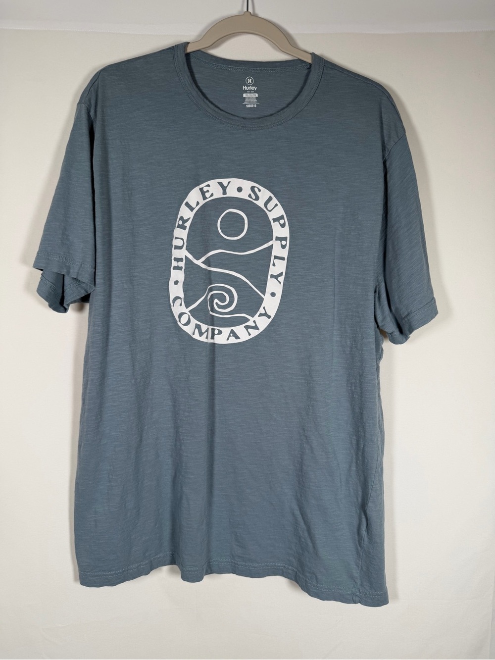 Hurley Slate Blue Short-Sleeve Logo Tee - Surfer, skater
